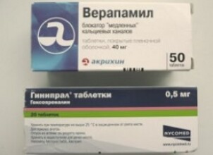 Гинипрал и Верапамил при беременности: прием препаратов при угрозе выкидыша