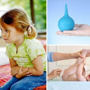 Дети постарше боятся клизмы, а груднички - нет