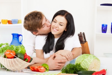 продукты в рационе женщины